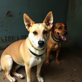 cães famintos
