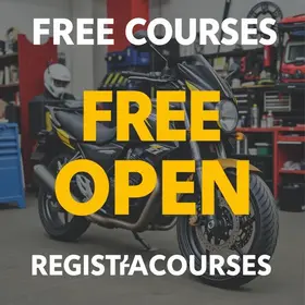 inscrições abertas para cursos gratuitos de manutenção de motos