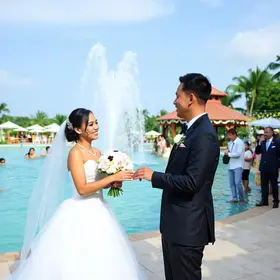 Ismeiow casamento parque aquático